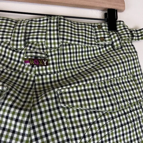 Roxy 5000 Limited Edition Green Plaid Ski Snowboard Snow Pants - Picture 6 of 7